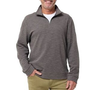Dockers Men's Quarter Zip Gray M Medium or XL X-Large